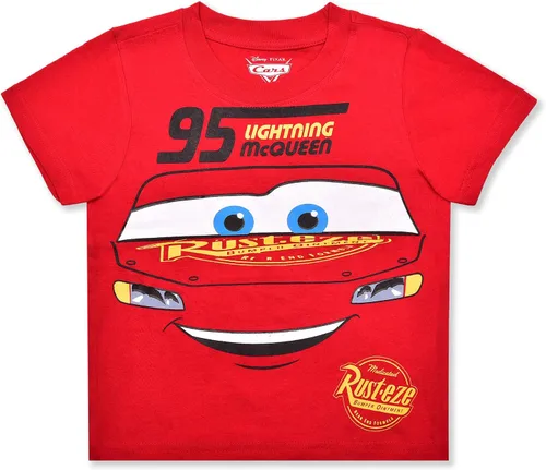 Miniatura 2 de Disney Cars, Mickey Mouse, Monsters Inc. - Conjunto de camiseta de manga corta y pantalones cortos para niños pequeños, pequeños y grandes