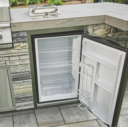 Miniatura 7 de Bull Outdoor Products Refrigerador contemporáneo – 4.5 pies cúbicos Refrigerador compacto de acero inoxidable para exteriores con puerta reversible