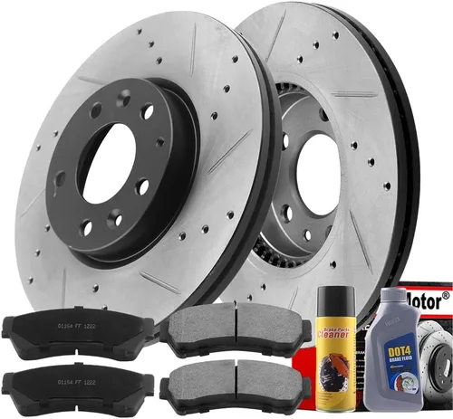 Miniatura 9 de MotorbyMotor Pastillas de freno delanteras y rotores de repuesto para Ford Fusion, Mazda 6, Mercury Milan, Lincoln MKZ Zephyr 11.772 in Rotor