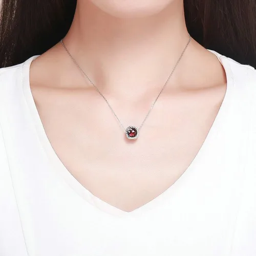 Miniatura 6 de Abalorio de piedra natal apto para pulseras Pandora con lazo de cumpleaños de cristal para pulsera y collar