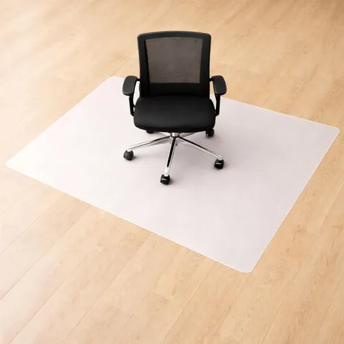 Miniatura 2 de Marvelux Tapete antideslizante para silla para suelos duros, 29 x 46 pulgadas, protector de piso de madera dura de oficina blanco duradero