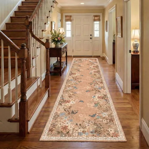 Miniatura 14 de Alfombra de pasillo de cocina de 2 x 6 pies para pasillo, alfombra de pasillo lavable con parte trasera antideslizante, alfombra suave de pelo bajo