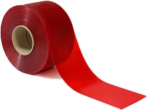 Miniatura 7 de Rollo a granel de cortina de tiras de PVC para puerta estándar, liso, transparente, tamaño 15 cm de ancho x 0,15 cm de grosor, aprobado para Claro