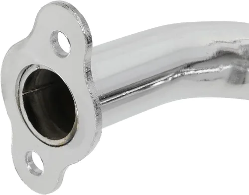 Miniatura 7 de FVRITO Silenciador de Escape Cromado de Alto Rendimiento Cámara de Expansión Tubo Junta Silenciador para Motor de 2 Tiempos 50cc 66cc 80cc 100cc
