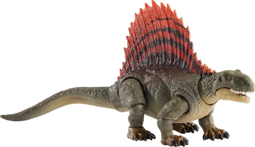 Mattel Jurassic World Dominion Hammond Collection - Figura de acción de dinosaurio, juguete de dinosaurio Dimetrodon con articulación y mandíbula