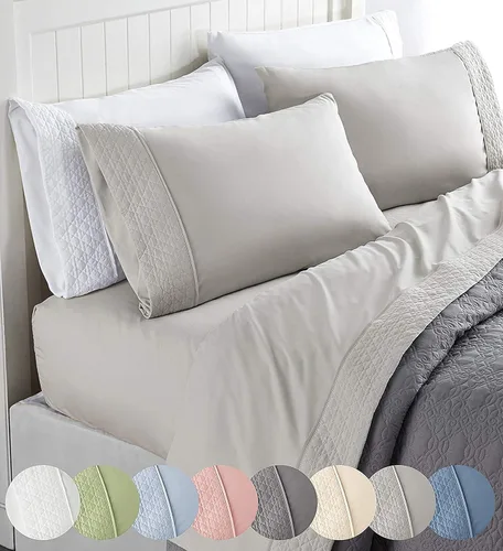 Miniatura 4 de Elegant Comfort Luxury Best, Soft and Coziest - Juego de ropa de cama de 4 piezas, 1500 hilos de microfibra de alta calidad hotelera, diseño