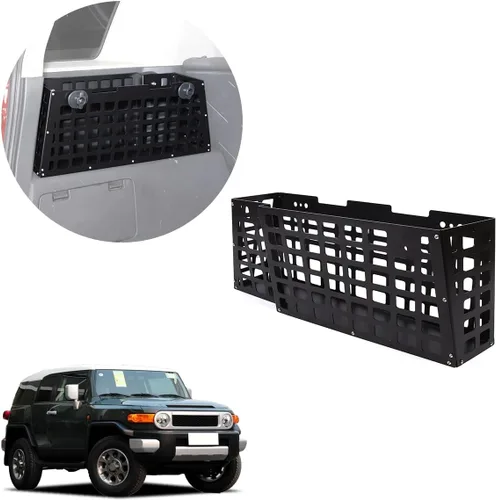 Miniatura 8 de HAPPYHORSE Para maletero Toyo-ta FJ Cruiser 2007-2021, organizador de artículos diversos, caja de almacenamiento con compartimento de almacenamiento