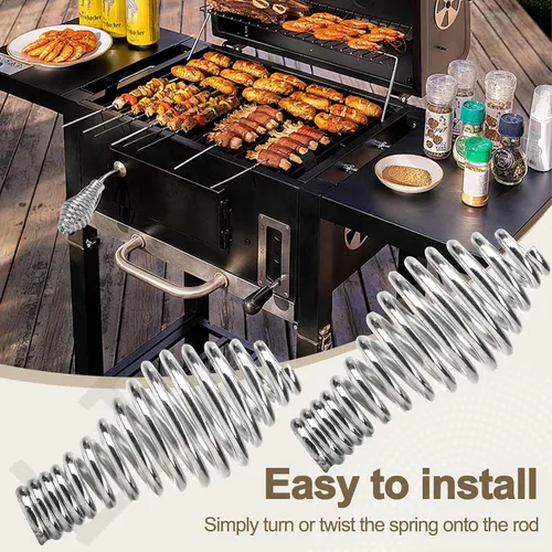 Miniatura 7 de Manija de puerta de resorte para estufa de pellets de barbacoa, 2 piezas (diámetro máximo: 1-3/4 ", longitud: 3-1/2", para varilla de 1/2") Uso