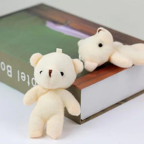 Miniatura 4 de Paquete de 12 mini colgantes de oso adorables osos pequeños para llaveros, mochilas, bolsos, manualidades, figuras de oso ligeras y portátiles