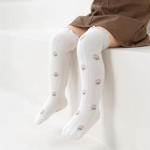 Miniatura 75 de DRESHOW BQUBO - Calcetines de punto para bebé, calcetines de algodón para niñas pequeñas