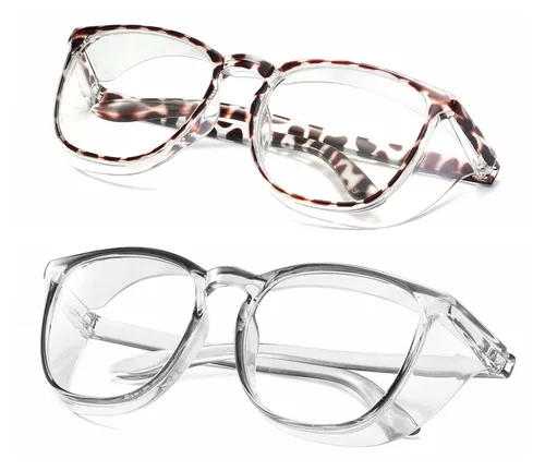 Miniatura 9 de Alsenor Gafas de seguridad antiniebla, gafas protectoras con bloqueo de luz azul, antipolvo, protección UV, para hombres y mujeres (jade)