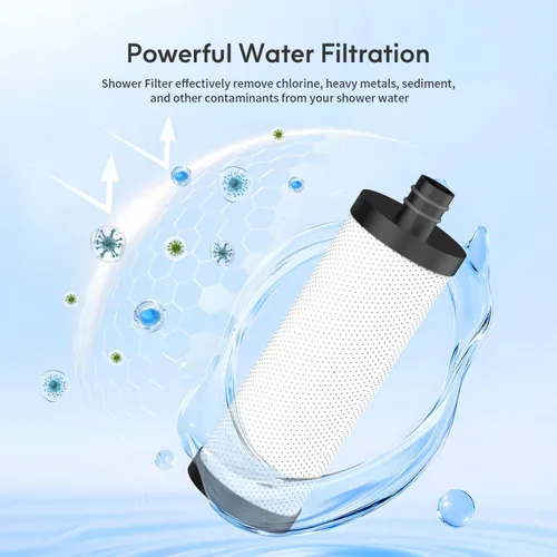 Miniatura 4 de Lifefilter Filtro de cabezal de ducha de carbono, filtro de ducha de carbono 2.0 que elimina el cloro, los metales pesados y otras impurezas