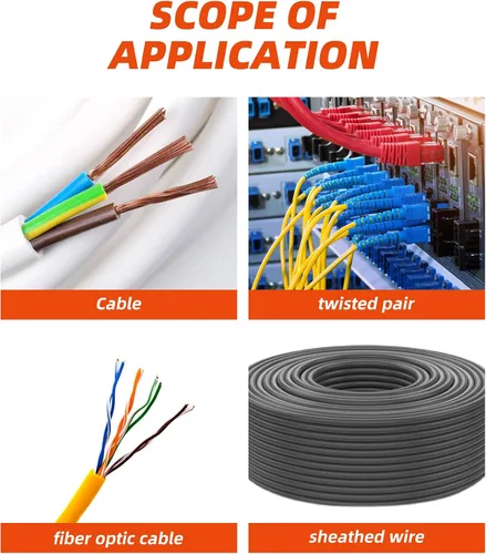 Miniatura 6 de Cortador pelacables de 10-22 AWG y herramienta manual multifunción, diseño de mango profesional y artesanía refinada.