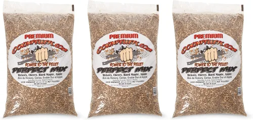 Miniatura 14 de CookinPellets Perfect Mix - Parrilla de madera dura natural, nogal, cereza, arce duro y manzana, pellets de madera para parrilla de pellets