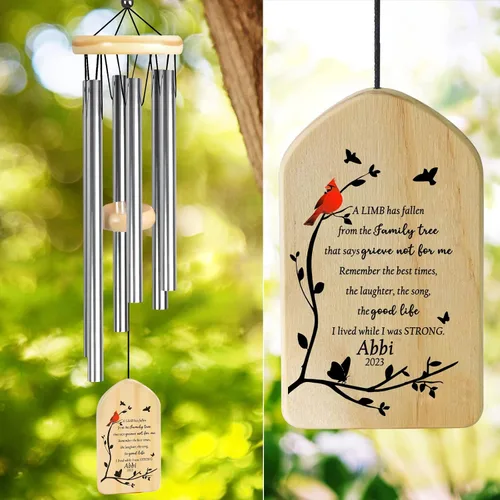 Miniatura 31 de Campanillas de viento conmemorativas para la pérdida de la madre, regalo de condolencias en memoria de mamá