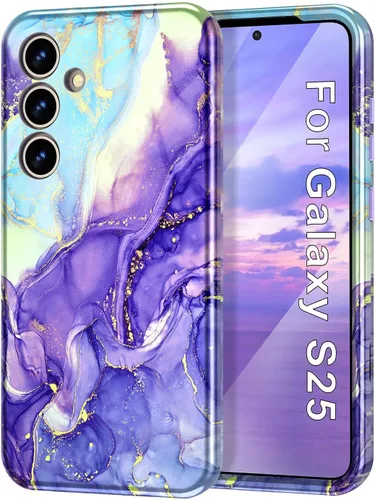 Miniatura 83 de Btscase para Samsung Galaxy S25, [Probado contra caídas de grado militar] Funda protectora de diseño de patrón de mármol, resistente, delgada