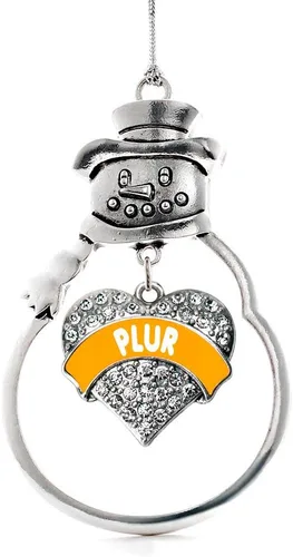 Miniatura 21 de Adorno de plata inspirada, diseño de muñeco de nieve con circonitas cúbicas