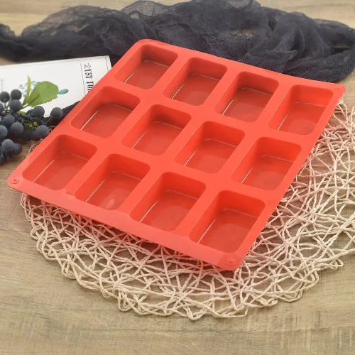 Miniatura 2 de ionEgg Molde de silicona para pan, mini sartén antiadherente, molde de silicona para hornear pan de 12 cavidades, para pastel de pan, pan, pastel