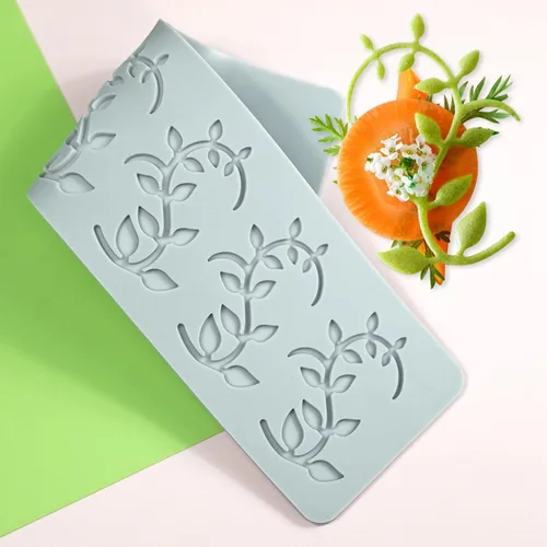 Miniatura 9 de TUKE Tuile Molds - Molde de silicona con hojas curvadas de silicona para dulces, tapete de encaje para decoración de tartas, azúcar, manualidades