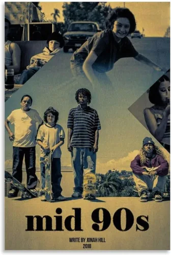Miniatura 7 de CLBCIHWFN Póster de mediados de los años 90, película retro de comedia, drama, patinaje, película retro, para habitación, estética y arte de pared