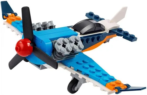 Miniatura 3 de LEGO Creator 3 en 1 Propeller Plane 31099 Kit de construcción de juguete volador (128 piezas)