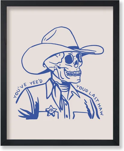 Miniatura 46 de Poster Master Póster de You've Yeed Your Last Haw, estampado retro de vaquero azul, arte occidental, arte moderno, arte del salvaje oeste, regalo