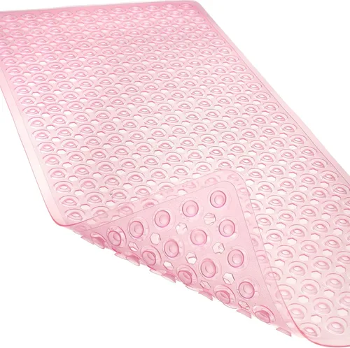 Miniatura 10 de Alfombrilla antideslizante para bañera y ducha, alfombrilla de baño de agarre potente, 35 x 16.3 pulgadas, con ventosas y orificios de drenaje