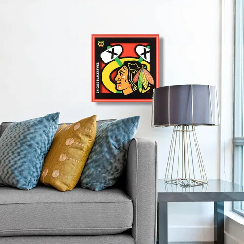 Miniatura 2 de YouTheFan Arte de Pared de la Serie de Logotipos en 3D de la NHL - 12x12