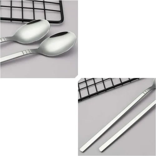 Miniatura 3 de Morcte Cuchara larga de té helado de 12 piezas, cuchara agitadora de mango largo de acero inoxidable Long Handle Iced Tea Spoon, Coffee Spoon, Ice