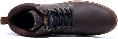 Miniatura 3 de Zapatos de trabajo para hombre, zapatos de vestir Oxford con cordones y suela de goma antideslizante