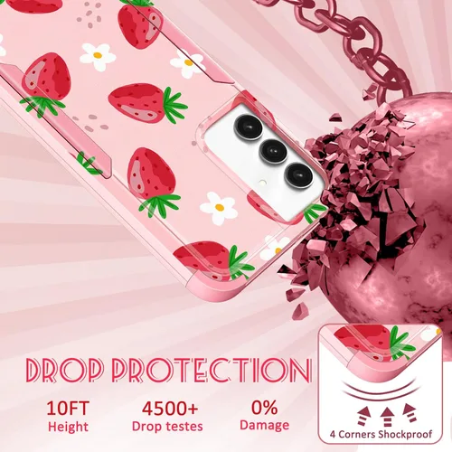 Miniatura 208 de Funda para Samsung Galaxy S22 - Funda de Teléfono para Mujeres Chicas Lindas Cubierta Diseño Único Estético Genial para Adolescentes Kawaii Fresa