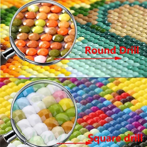 Miniatura 2 de Kits de pintura de diamantes 5D, paisaje natural, arte de diamantes para niños, pintura por número para adultos, 12 x 24 pulgadas, gran taladro