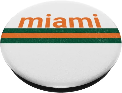 Miniatura 2 de Miami Retro Souvenir PopSockets PopGrip intercambiable
