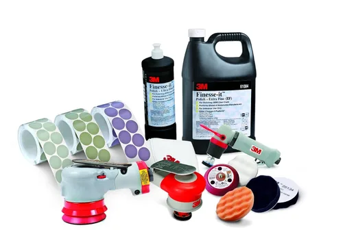 Miniatura 3 de 3M Mini lijadora de punta orbital aleatoria - Lijadora neumática de palma - Para reparación de pintura automotriz - Herramienta neumática - Órbita