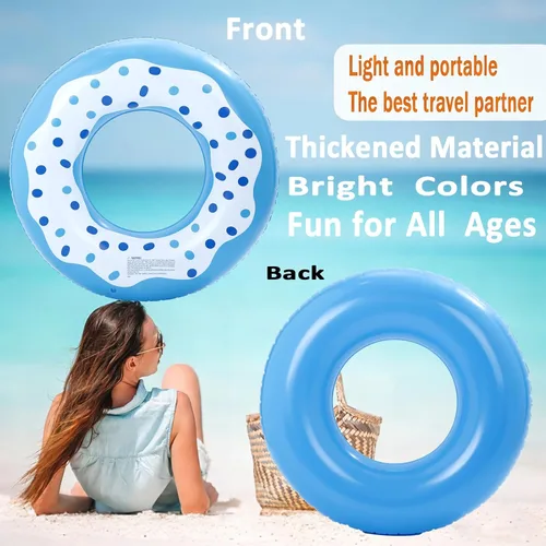 Miniatura 3 de Luau - Flotadores de piscina hawaianos - Tubos inflables para adultos, tubo inflable para piscina, anillo de natación para decoración de fiesta