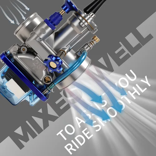 Miniatura 5 de Carburador JFG RACING PWK de 28 mm, carburador universal de 28 mm para piezas de carreras de ATV de 75CC 80CC 90CC 110CC 125CC, cuatrimotos, go
