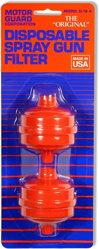 Miniatura 2 de Motor Guard D-12-2 Filtro de pistola pulverizadora desechable, paquete de 2
