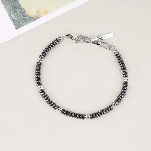 Miniatura 6 de GAVU Pulsera de cuentas de hematita para hombre