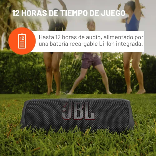 Miniatura 4 de JBL Flip 6 (negro) + paquete con divvi! Funda protectora rígida