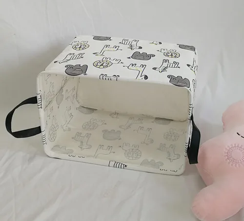 Miniatura 6 de MAIZMZ Cesta de almacenamiento de regalo para bebé, plegable, organizador de guardería, caja de juguetes impermeable para organizar el hogar
