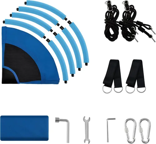 Miniatura 5 de Columpio para árbol de platillo de 40 pulgadas, 600 libras, capacidad de peso con 2 correas para colgar, tela Oxford 900D, marco de acero resistente