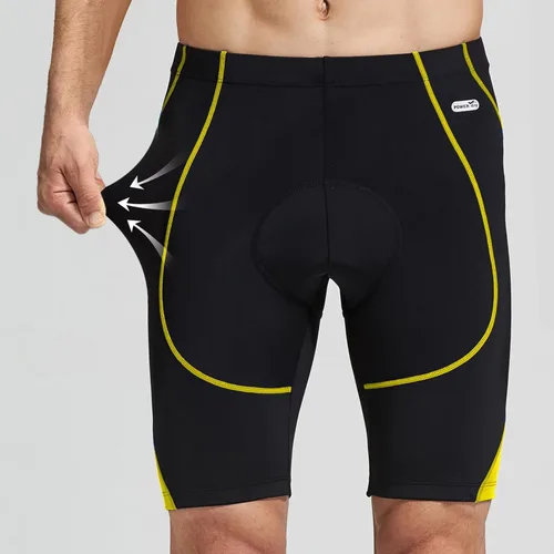 Miniatura 32 de Santic Pantalones cortos de ciclismo para hombre, pantalones acolchados para ciclismo, ropa de ciclismo