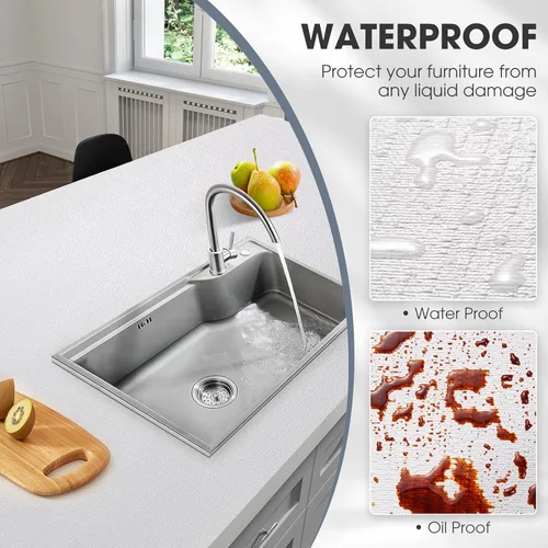 Miniatura 5 de Forro antideslizante para cajones y estantes, no adhesivos, grueso, agarre fuerte, impermeable, lavable, protege los estantes del aparador, armarios