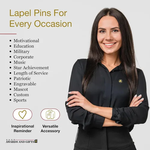 Miniatura 3 de SHOP AWARDS AND GIFTS Enamel Lapel Pins for Students Appreciation Reward Teacher Supplies Employees, Pack of 12, 3/4 Inch