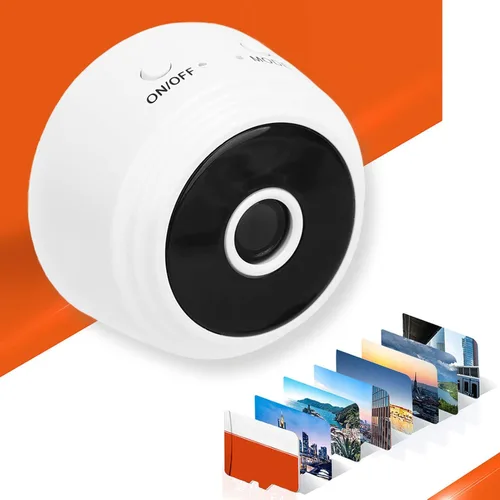 Miniatura 3 de A9, cámara 1080P con cubierta trasera magnética, mini videocámara de seguridad para el hogar Micro cámara de video (blanco)