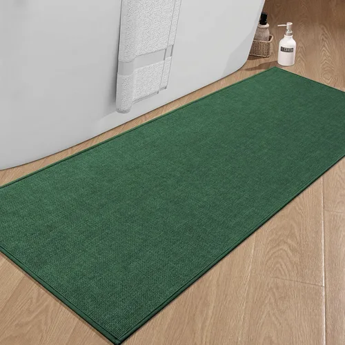 Miniatura 118 de chakme Alfombras de Baño 24x17, Alfombra de Baño Ultra Delgada Antideslizante Pequeña de Secado Rápido Absorbente para Piso de Baño