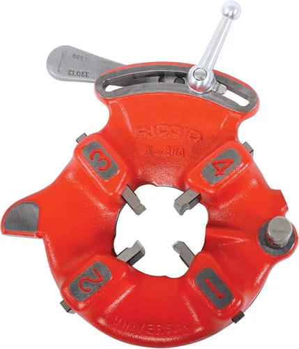 Miniatura 3 de RIDGID 97065 811A - Cabezal universal de engrasado para mano derecha de apertura rápida para tubos NPT de 1/8 a 2 pulgadas, construcción duradera