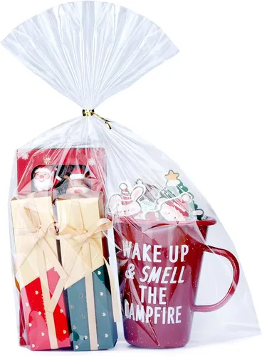 Miniatura 11 de 20 bolsas de celofán de celofán de 14 x 18 pulgadas, transparentes y planas para envolver regalos, panadería, galletas, dulces, postres, cestas