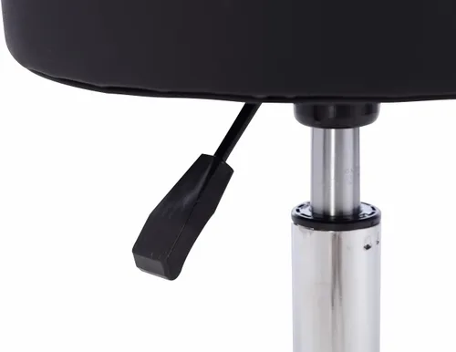 Miniatura 4 de Taburete giratorio con ruedas hidráulico de altura ajustable para peluquería, belleza, masaje facial, spa, tatuaje, médico, oficina en casa (negro)