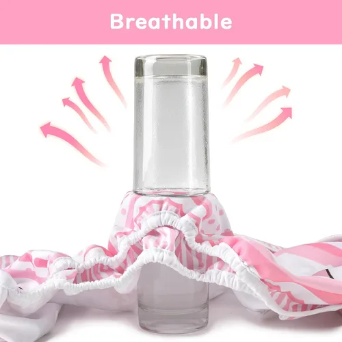 Miniatura 3 de Littleforbig Lavable Ajustable Reutilizable Impermeable Tela Adulto Pañal Wrap Cover - Bebé Usagi Patrón S
